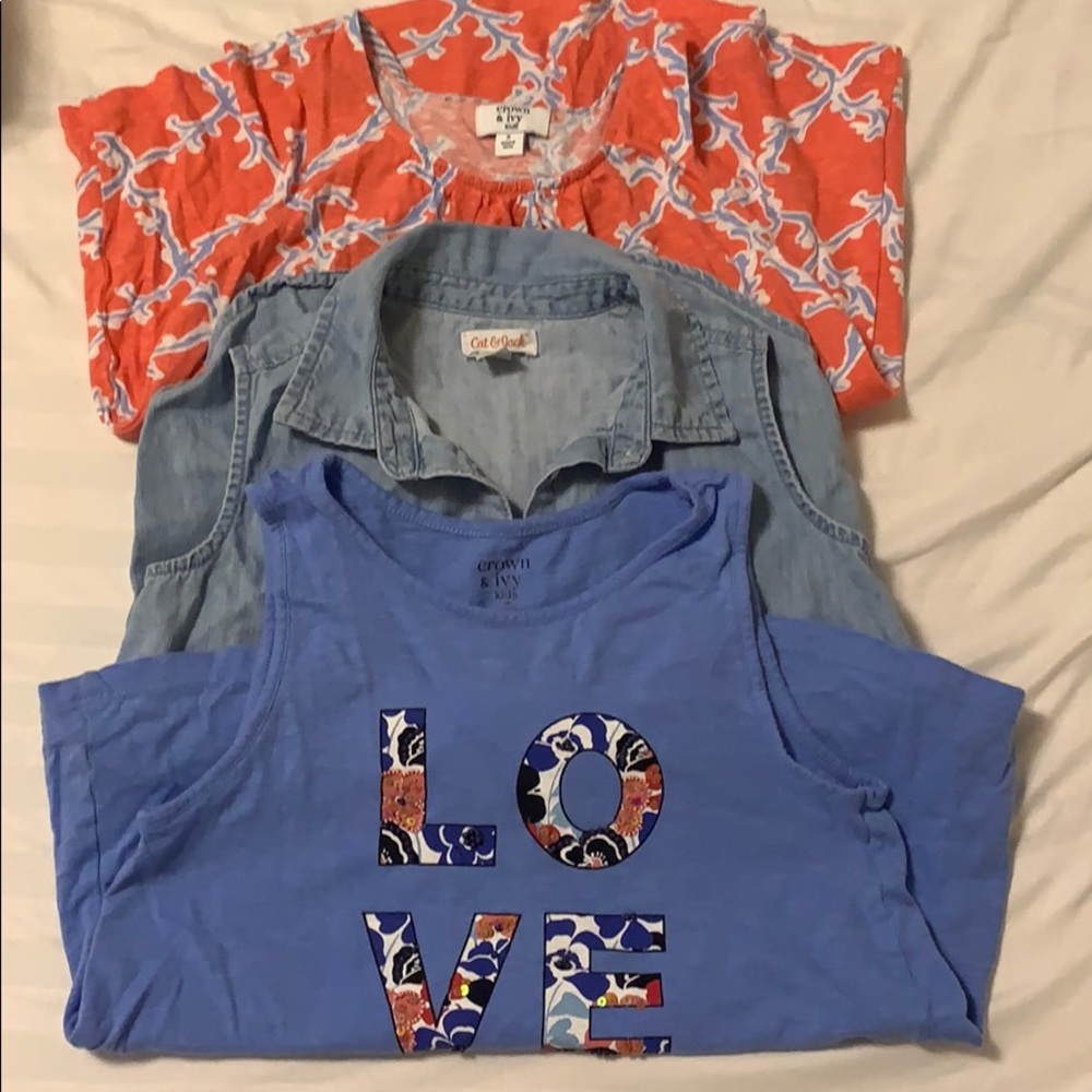 Lot of 3 Girls tanks